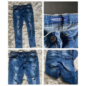 Phisockat distressed jeans sz 34